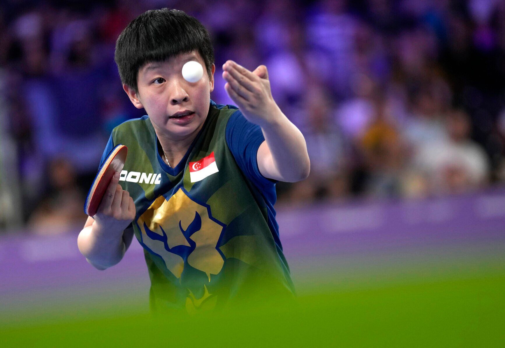 APTOPIX Britain Commonwealth Games Table Tennis